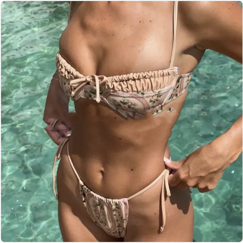 Color Block Bikini Set